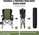 Al-Ghafa green foldable picnic chair