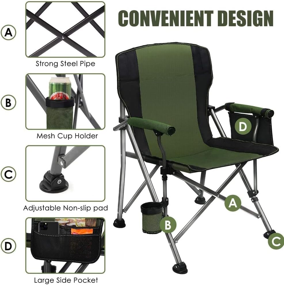 Al-Ghafa green foldable picnic chair