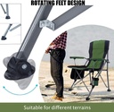 Al-Ghafa green foldable picnic chair