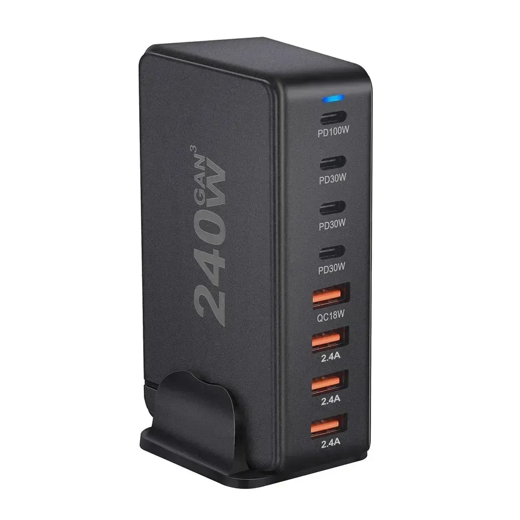 alghafa-powerhub-240w-multi-port-charger-8-ports-gan-usb-c-pd-fast-charging-desktop-station