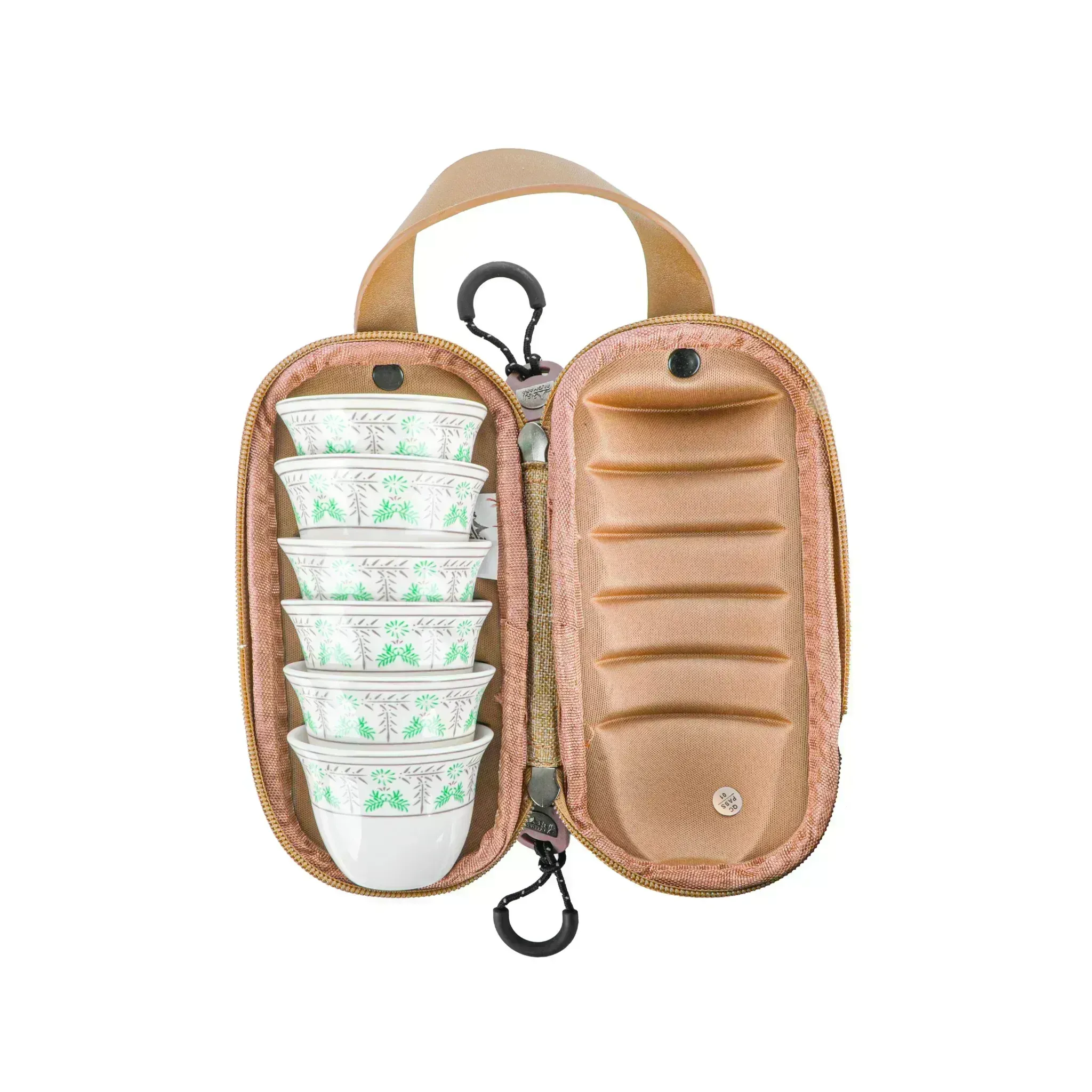arabic-coffee-cups-set-with-carry-bag-6-cups-80ml-green-branch-pattern