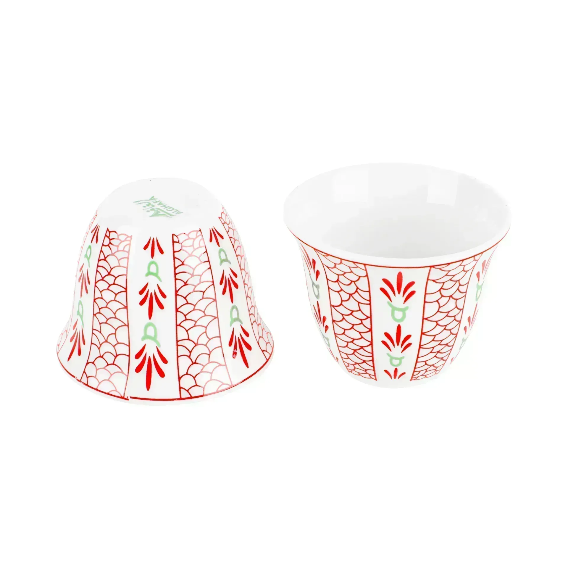 arabic-coffee-cups-set-with-carry-bag-6-cups-80ml-grey-with-red-floral-pattern