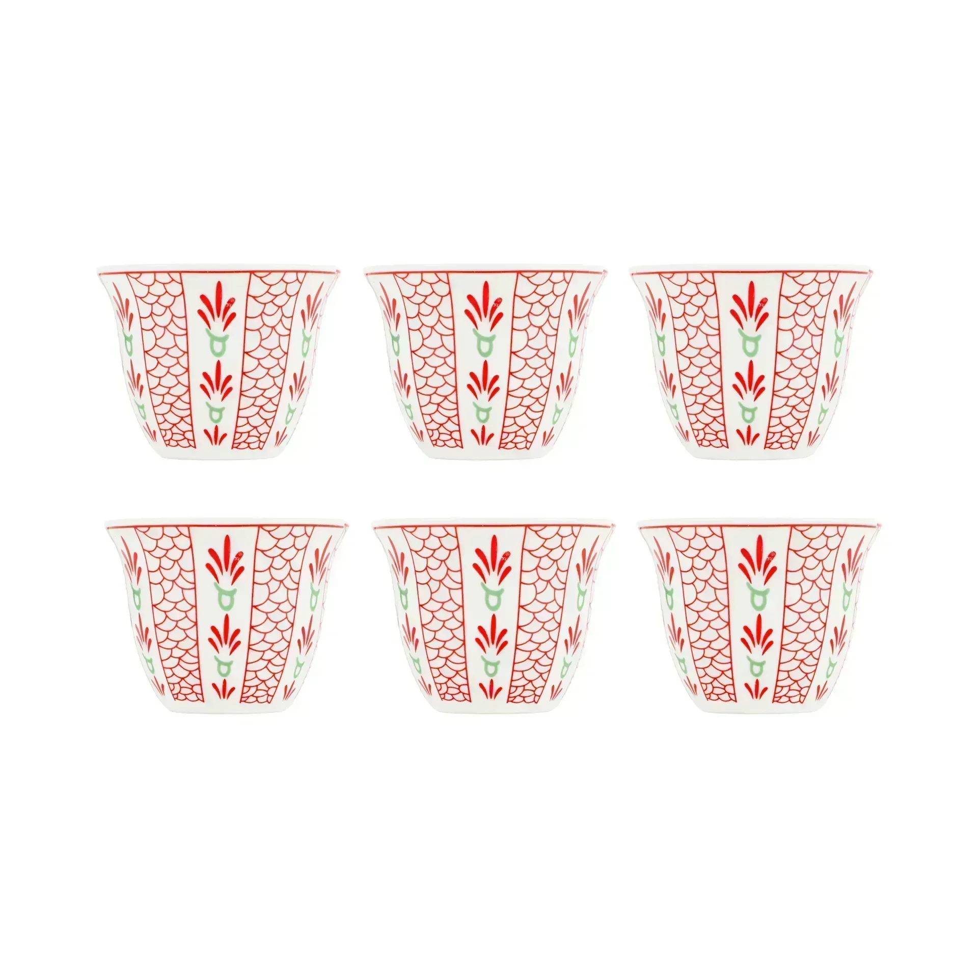 arabic-coffee-cups-set-with-carry-bag-6-cups-80ml-grey-with-red-floral-pattern