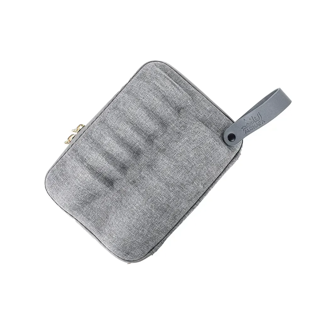 tea-arabic-coffee-cups-set-with-carry-bag-5-tea-7-coffee-cups-white-palm-pattern-grey-edition