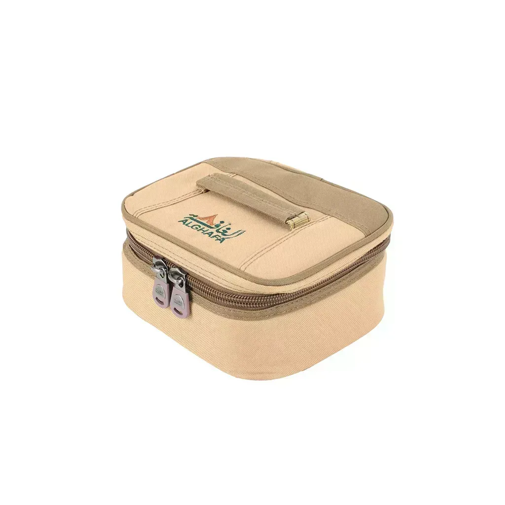 alghafa-tea-coffee-cups-carry-bag-set-6-tea-glasses-6-arabic-coffee-cups-khaki-travel-organizer-portable-camping-hospitality-set-alghafa