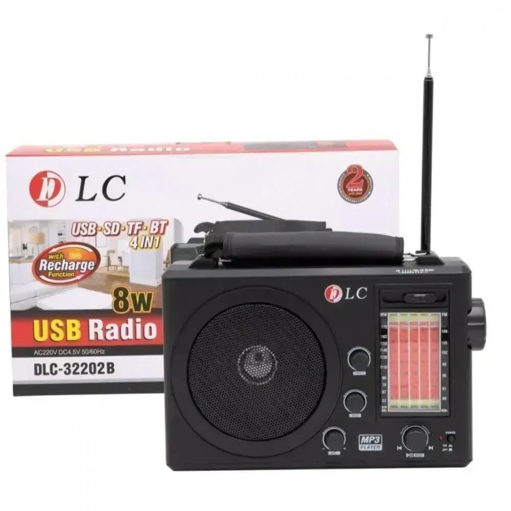 dlc-classic-portable-retro-radio-bluetooth-speaker-with-usb-sdtf-mp3-player-rechargeable-fmamsw-multi-band-radio-6w-speaker-2-years-warranty