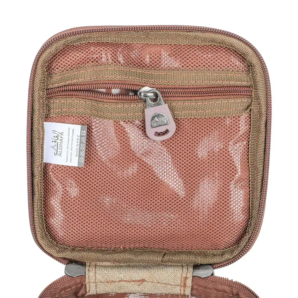 alghafa-portable-gas-cylinder-storage-bag-holds-4-220g-butane-cartridges-wood-texture-fabric-insulated-pvc-lining-compact-camping-gas-carry-case