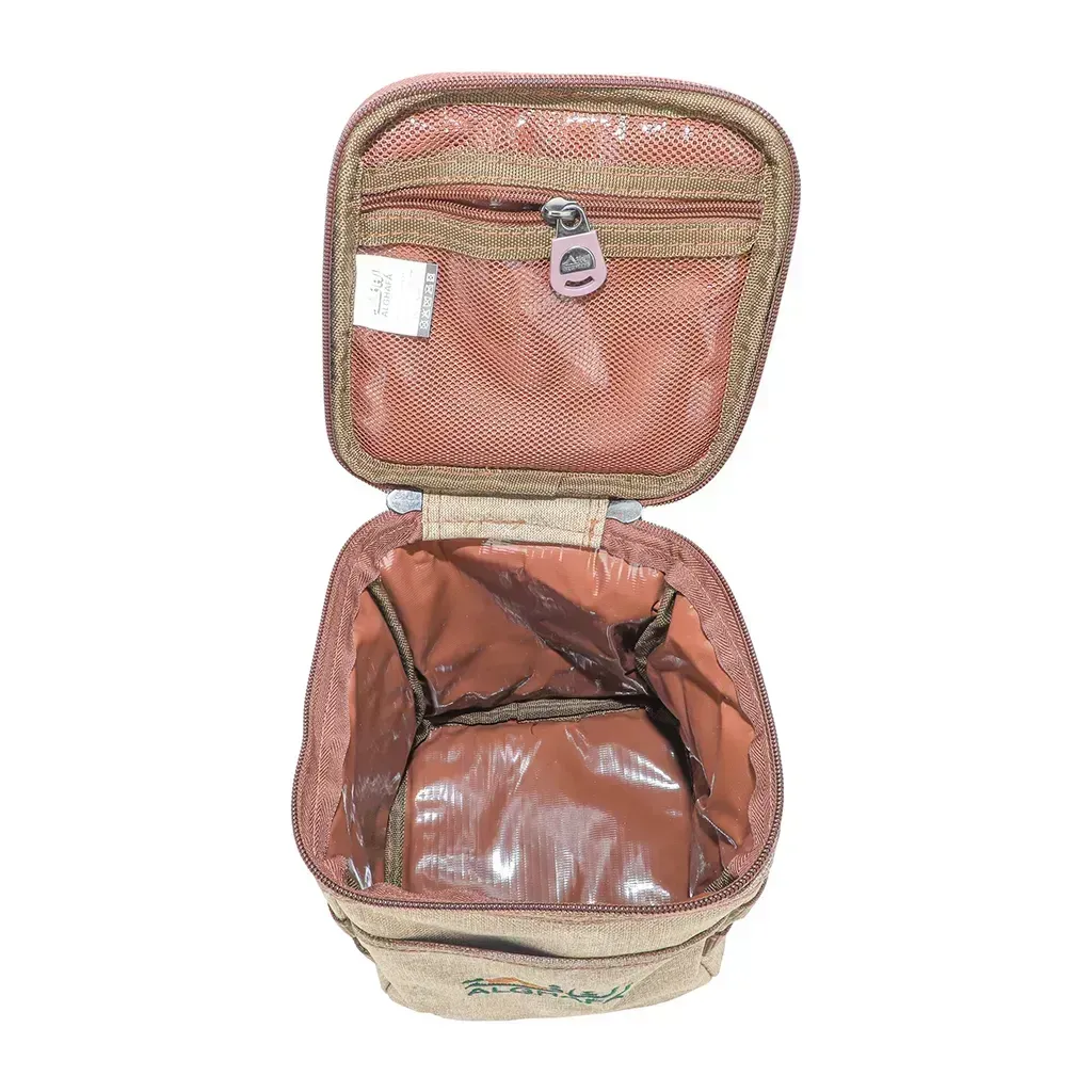 alghafa-portable-gas-cylinder-storage-bag-holds-4-220g-butane-cartridges-wood-texture-fabric-insulated-pvc-lining-compact-camping-gas-carry-case