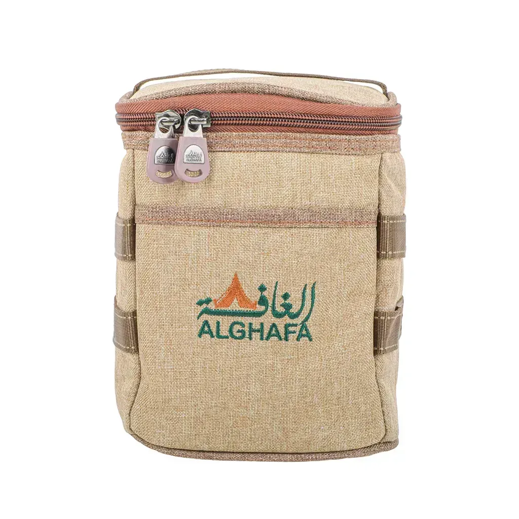 alghafa-portable-gas-cylinder-storage-bag-holds-4-220g-butane-cartridges-wood-texture-fabric-insulated-pvc-lining-compact-camping-gas-carry-case