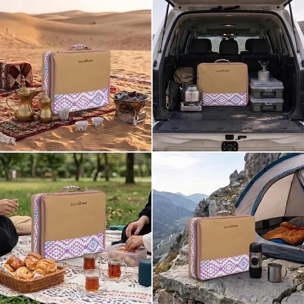 alsanidi-samman-heritage-tea-coffee-bag-31l-thermal-storage-organizer-water-resistant-camping-hospitality-bag-lavender-pattern