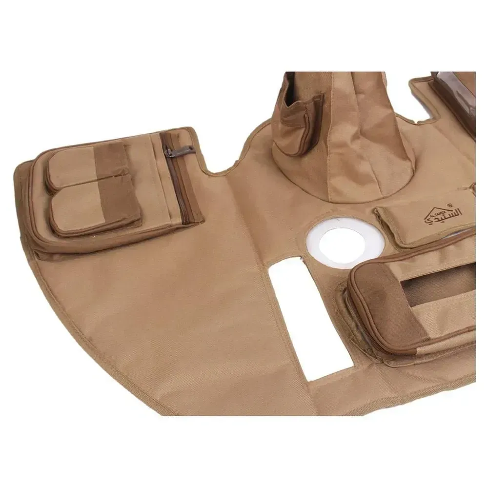 alsanidi-manual-gear-organizer-for-nissan-patrol-2010-2015-durable-gear-console-storage-cover