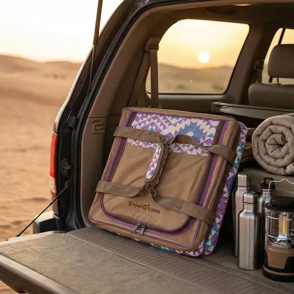 alsanidi-on-the-path-of-arabs-heritage-tea-coffee-bag-77l-large-thermal-storage-organizer-water-resistant-camping-hospitality-bag-lavender-pattern