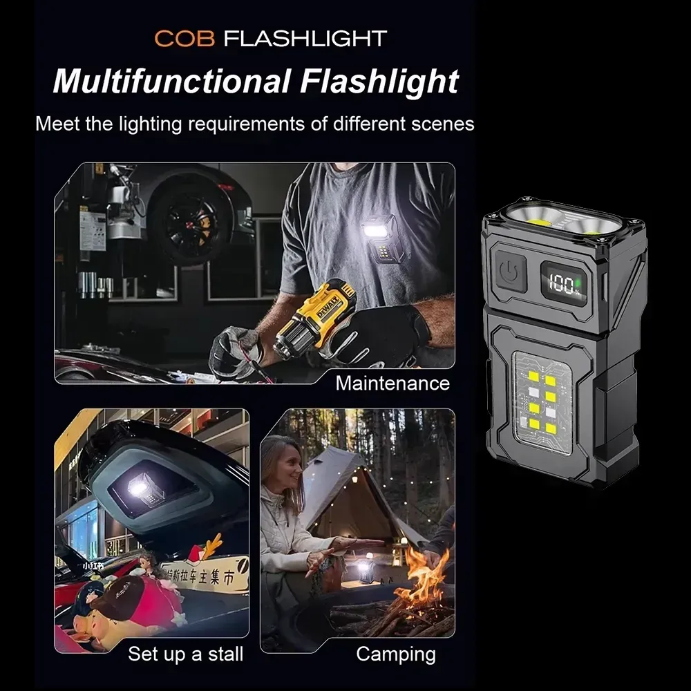 tbs-design-bv-01-rechargeable-mini-led-work-light-200-lumens-cob-flashlight-with-digital-battery-display-type-c-charging