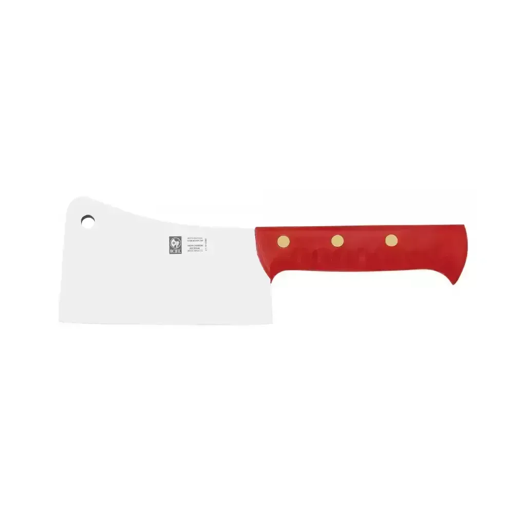 icel-portuguese-meat-cleaver-20cm-heavy-duty-butcher-knife-with-red-plastic-handle-professional-kitchen-bbq-chopper-alghafa