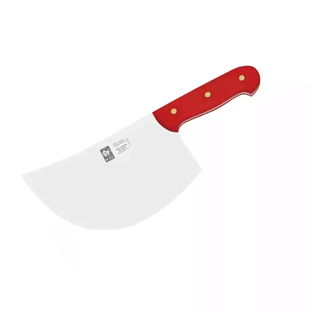 icel-portuguese-meat-cleaver-24cm-heavy-duty-butcher-knife-with-red-plastic-handle-professional-kitchen-bbq-chopper-alghafa