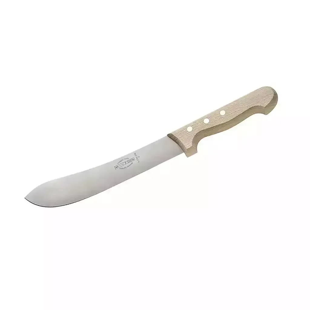 friedrdick-curved-carbon-steel-knife-25cm-professional-butcher-knife-with-wooden-handle-heavy-duty-meat-processing-knife-alghafa
