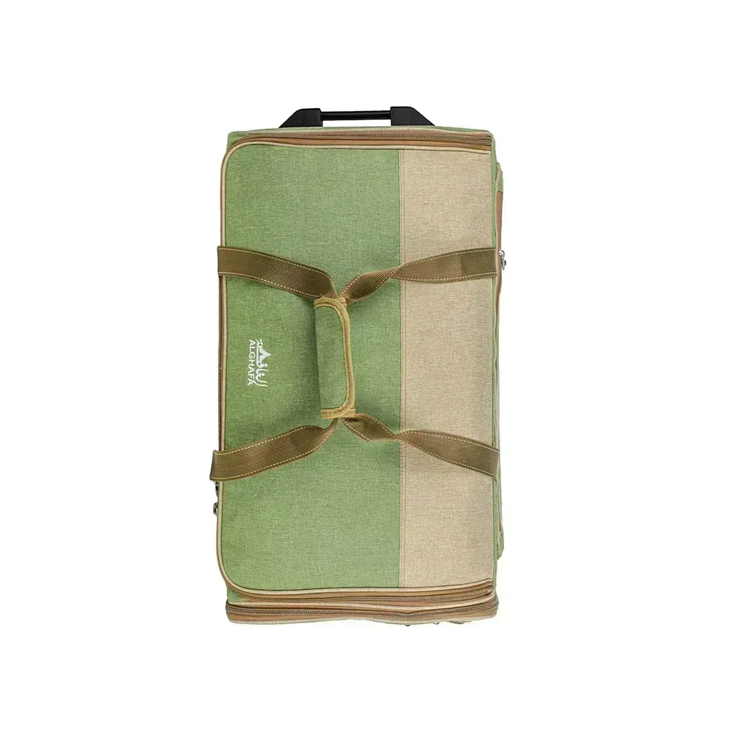 alghafa-medium-travel-storage-bag-with-wheels-portable-camping-outdoor-organizer-bag-waterproof-pvc-inner-lining-green-medium-size