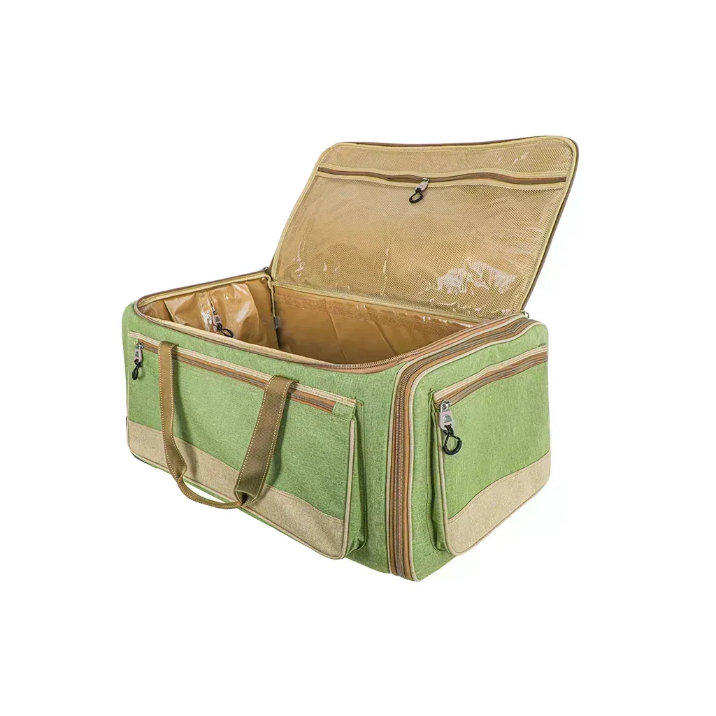 alghafa-medium-travel-storage-bag-with-wheels-portable-camping-outdoor-organizer-bag-waterproof-pvc-inner-lining-green-medium-size