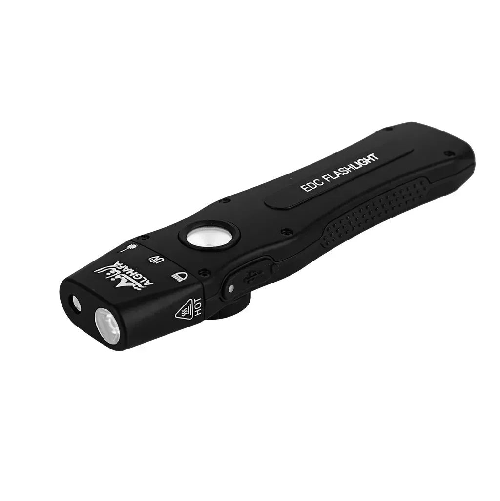 alghafa-3-in-1-multi-use-flashlight-uv-light-green-laser-led-torch-rechargeable-edc-flashlight-gfl01
