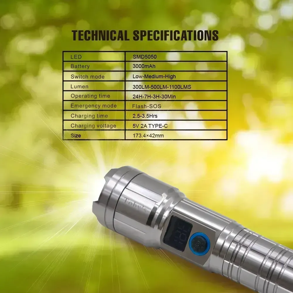 tobys-torch-85-tactical-led-flashlight-high-lumen-rechargeable-torch-with-digital-battery-display-usb-c-charging