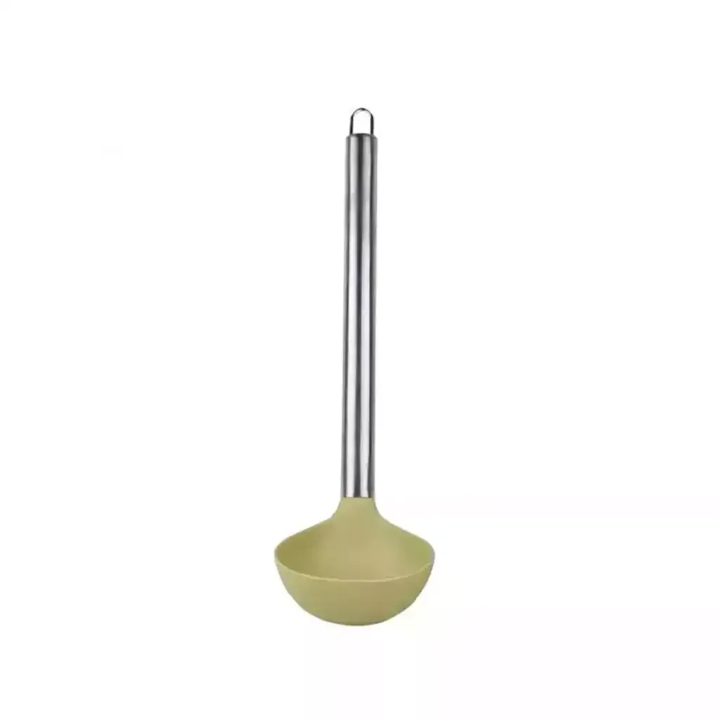 silicone-ladle-with-stainless-steel-handle-heat-resistant-cooking-serving-spoon-barq-al-haya