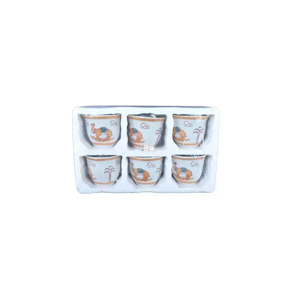 alghafa-arabic-coffee-cups-set-180ml-camel-design-traditional-ceramic-finjan-set-6pcs