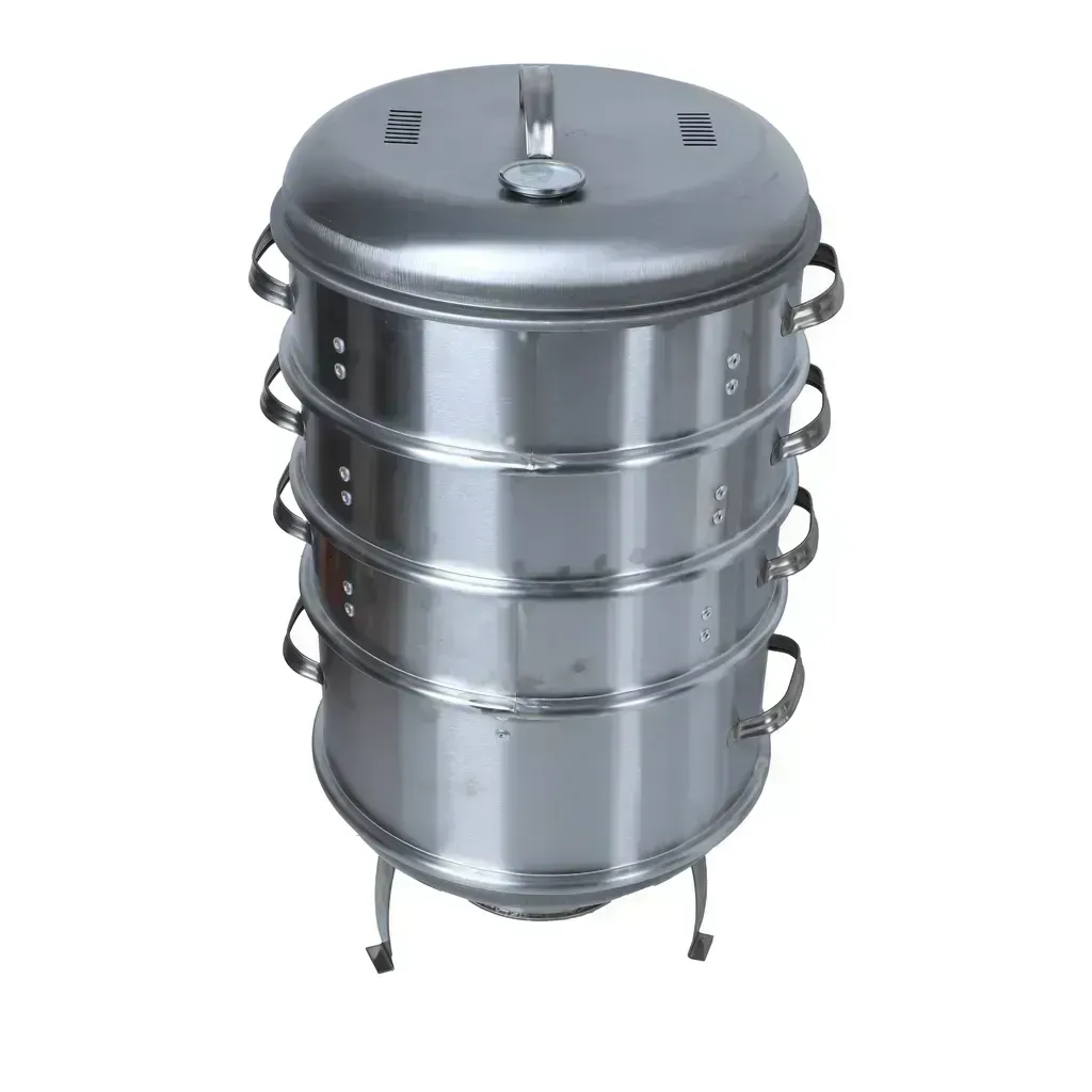 alghafa-stainless-steel-mandi-tandoor-oven-4-layer-multi-level-cooking-steamer-outdoor-bbq-traditional-cooking-system