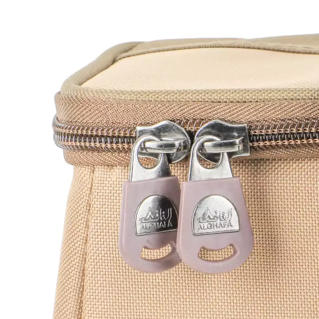 deira-dallah-tea-coffee-bag-khaki-portable-camping-organizer-with-pvc-inner-lining-small-large-sizes-outdoor-beverage-bag-alghafa