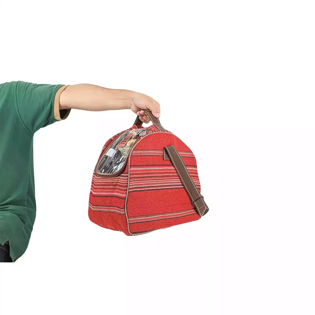 al-karama-dallah-coffee-tea-bag-large-camping-organizer-with-multi-colors-wooden-khaki-red-pvc-inner-lining-alghafa