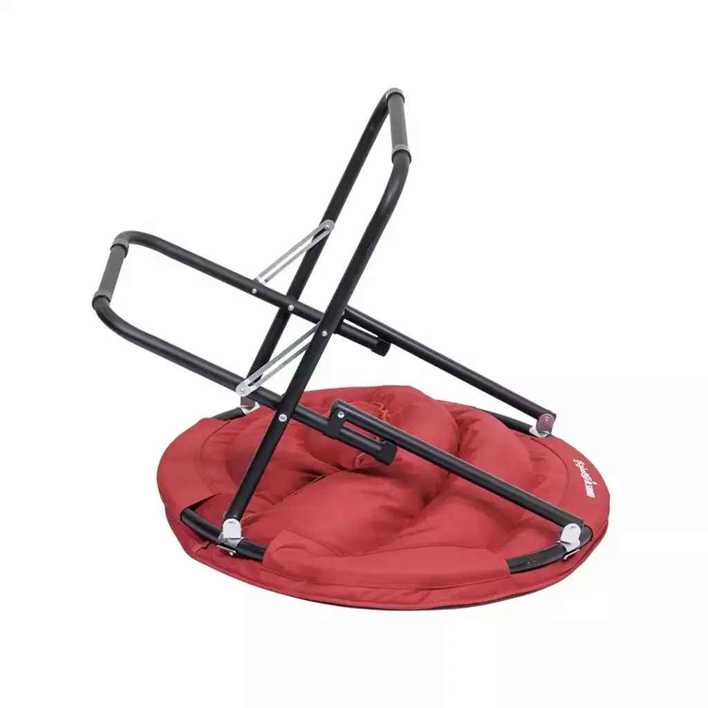 ALSANIDI Foldable Camping Chair 83cm – Portable Outdoor Chair – Comfortable Travel Chair – Red Pattern