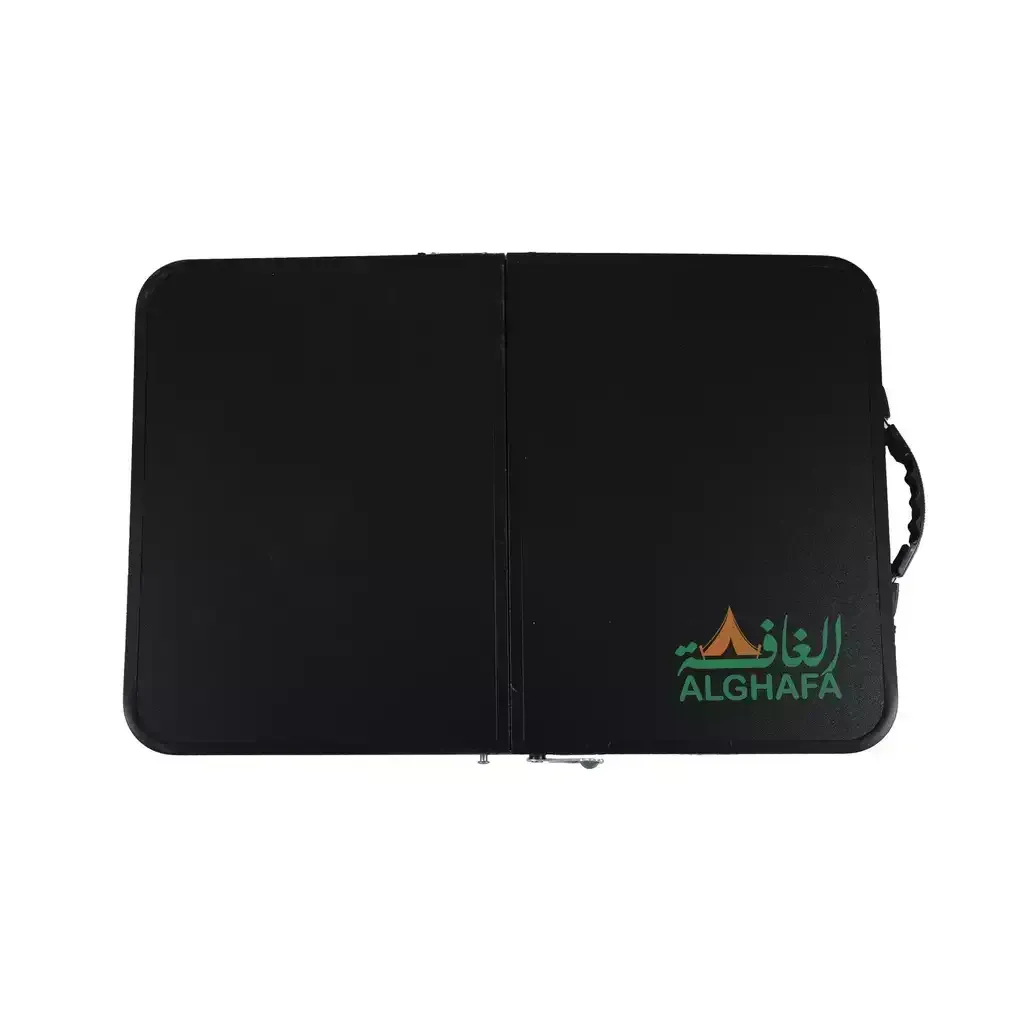 طاولة رحلات صغيرة قابلة للطي 60×40 سم – طاولة ألمنيوم خفيفة ومحمولة – الغافة