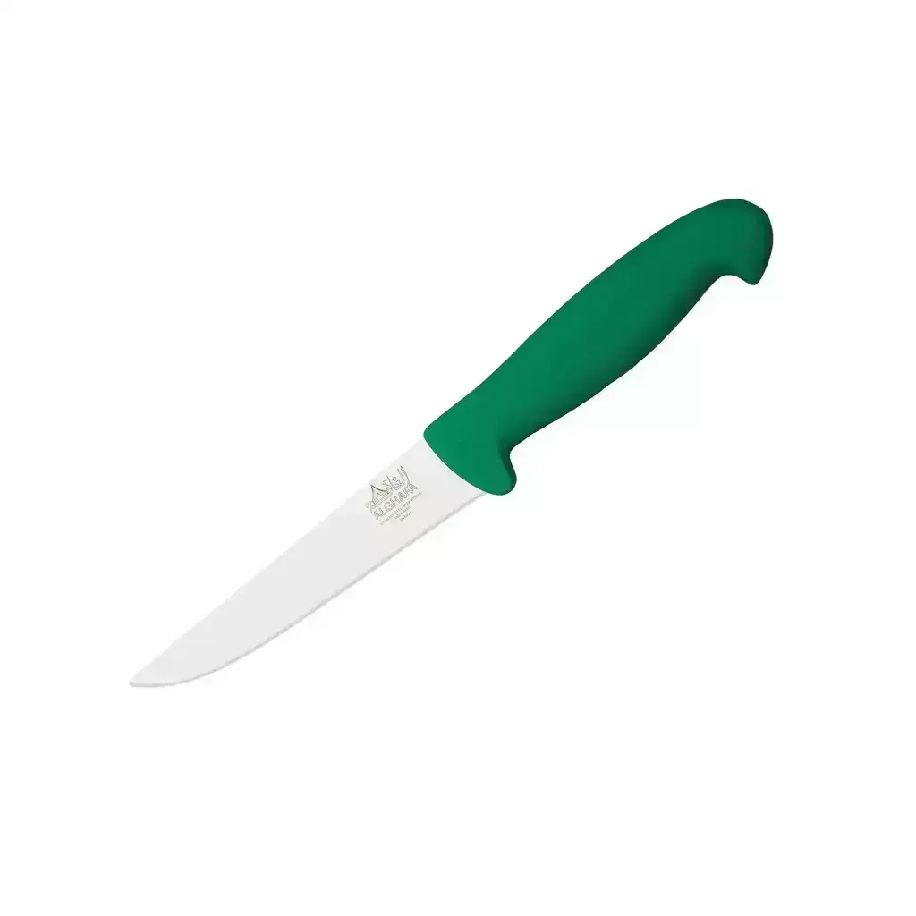 الغافة سكين ذبح وتقطيع 18 سم – سكين لحوم احترافية – مقبض نايلون أخضر