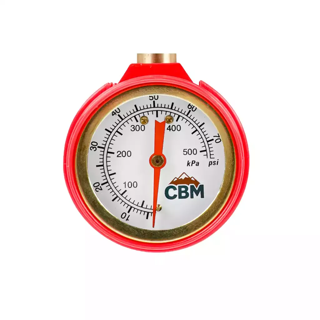 معيار ضغط الإطارات المحمول CBM CCA06 بقرص تناظري وخرطوم مرن