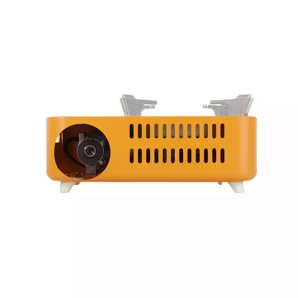 MAXSUN Latte orange portable camping gas stove with electronic ignition and adjustable flame control