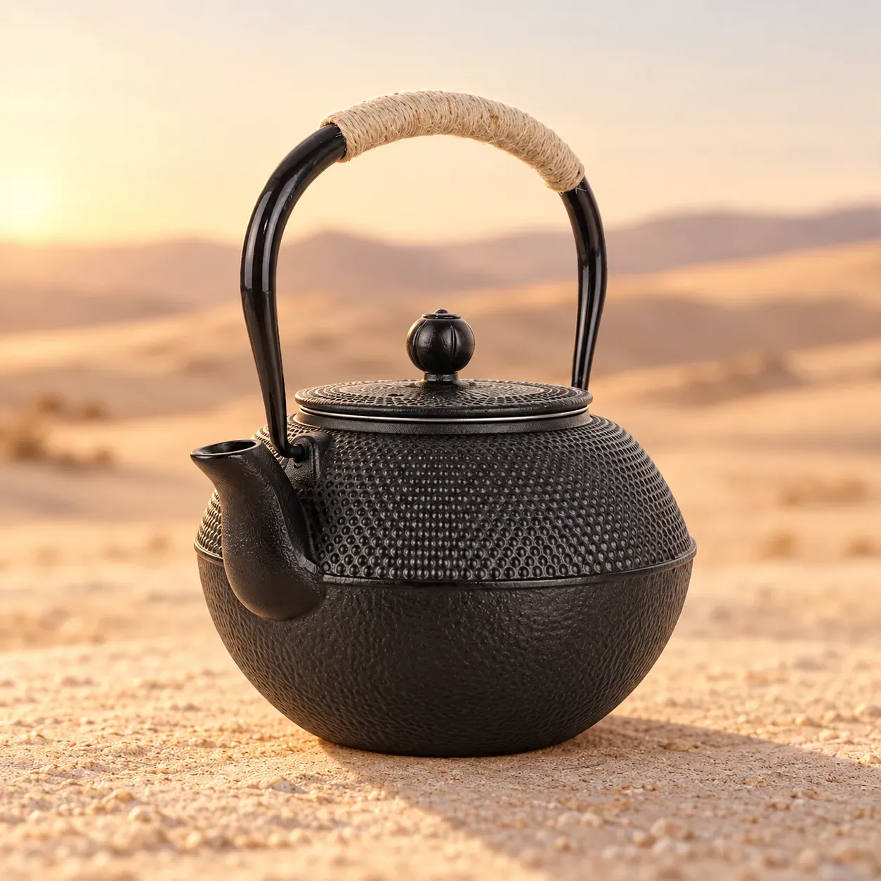 Cast Iron Teapot – Heavy Duty Japanese Style Tea Kettle – Heat Retention Tetsubin Teapot – ALGHAFA