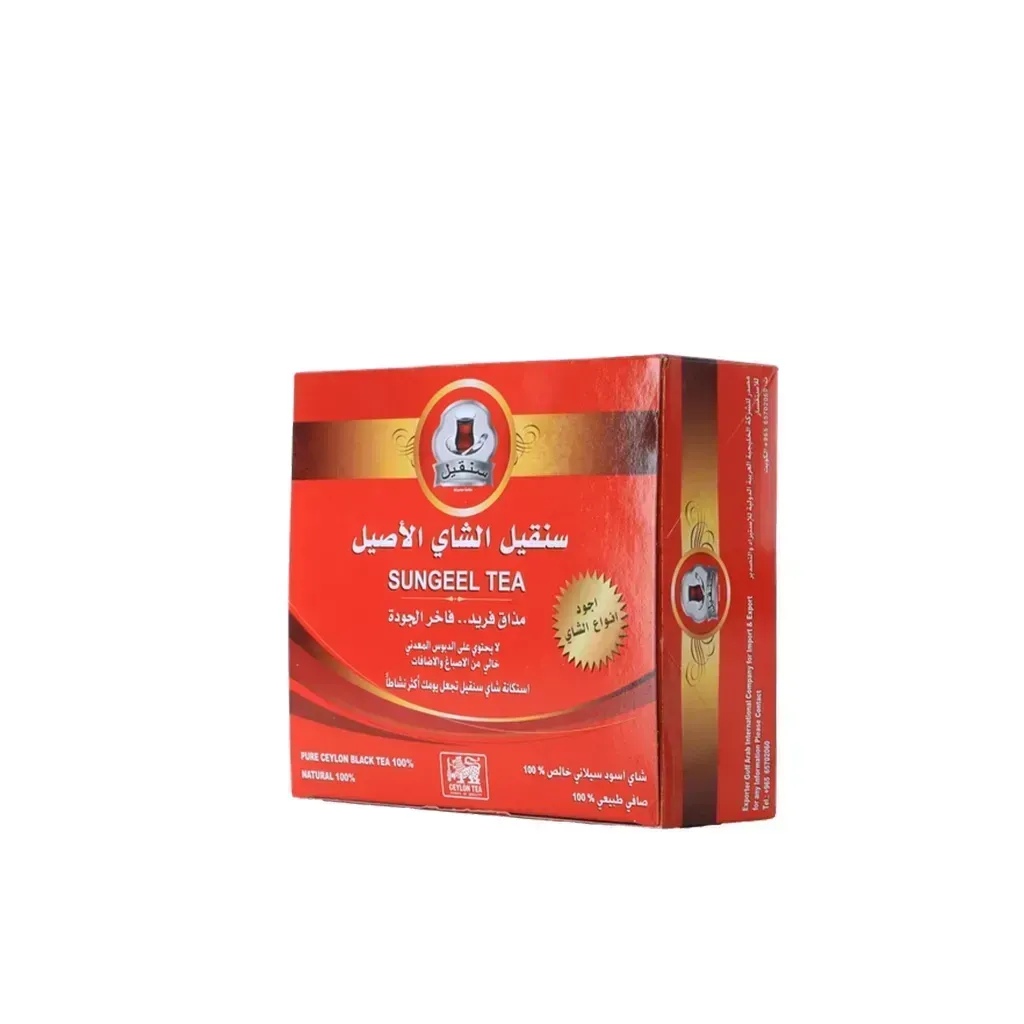 سنقيل شاي أسود 100 ظرف – شاي قوي للاستخدام اليومي – نكهة غنية ومتوازنة