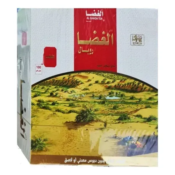 الغضا شاي رويال 100 ظرف – شاي أسود فاخر – نكهة قوية وغنية للاستخدام اليومي
