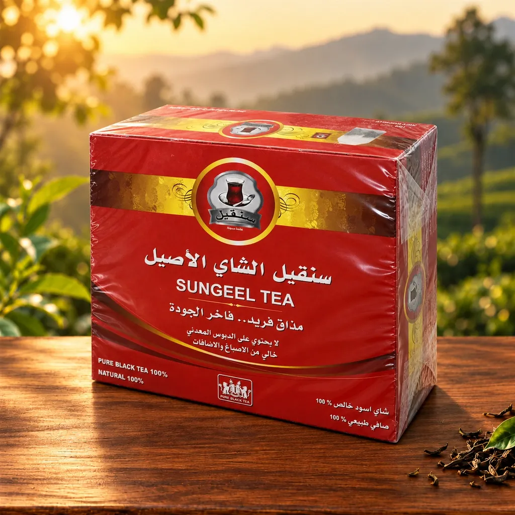 سنقيل شاي أسود 100 ظرف – شاي قوي للاستخدام اليومي – نكهة غنية ومتوازنة