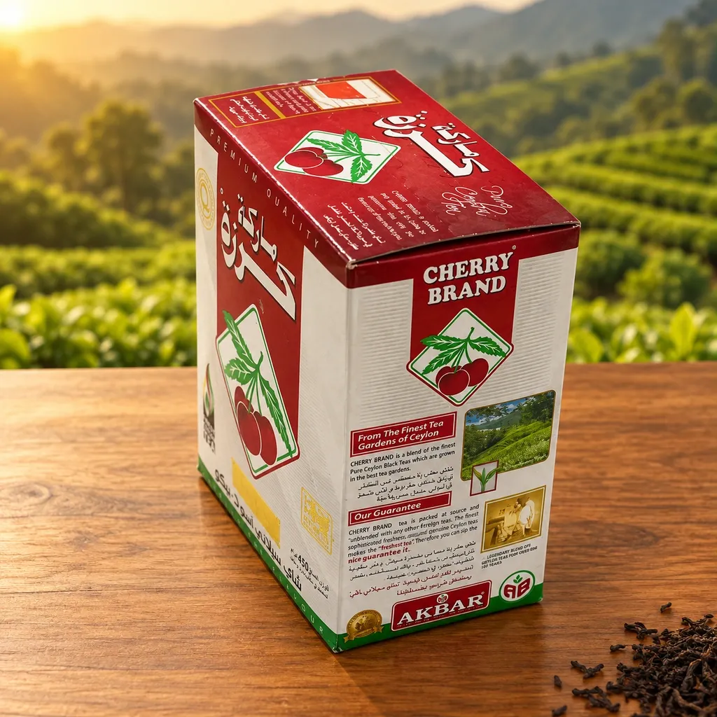 Cherry Brand Ceylon Pekoe Black Tea 450g – Premium Loose Leaf Sri Lankan Tea – Rich Flavor Traditional Arabic Tea