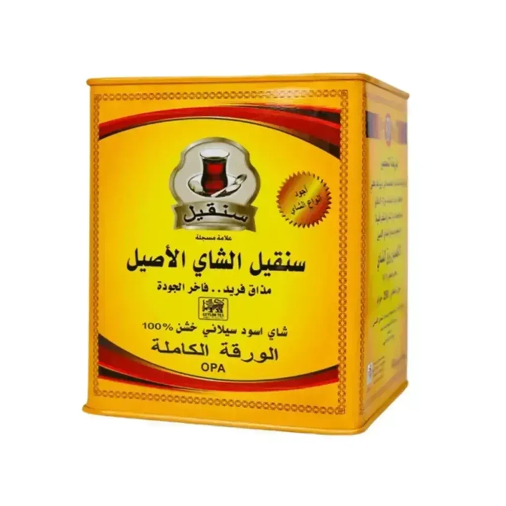 شاي سنقيل سيلاني خشن 250 جرام (OPA) – ورقة كاملة فاخر في علبة معدنية