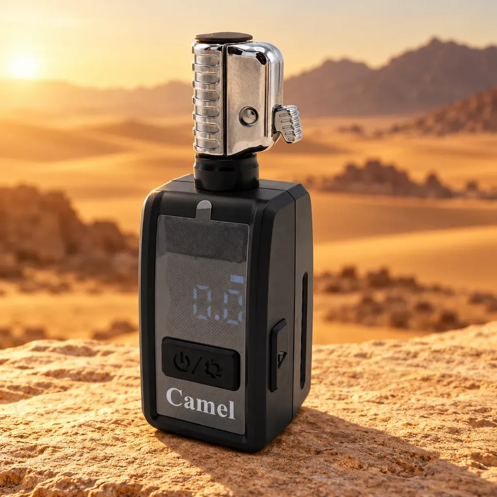 Camel CTD001 intelligent rapid tire gauge and deflator with digital display and metal quick-connect chuck