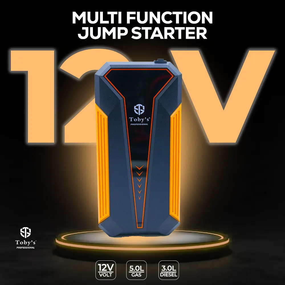  Toby's New X10 Multifunction Portable Car Jump Starter Power Bank 10000mah (37Wh)12v Emergency Charger