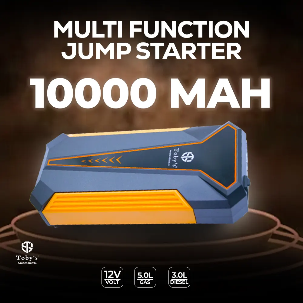  Toby's New X10 Multifunction Portable Car Jump Starter Power Bank 10000mah (37Wh)12v Emergency Charger