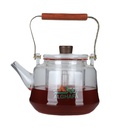 Al-Ghafa glass jug with gilded wooden handle, 1.150 litres