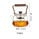Al-Ghafa glass jug with gilded wooden handle, 1.150 litres