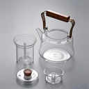 Al-Ghafa glass jug with gilded wooden handle, 1.150 litres