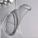 Al-Ghafa glass jug with gilded wooden handle, 1.150 litres