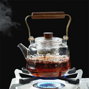 Al-Ghafa glass jug with gilded wooden handle, 1.150 litres