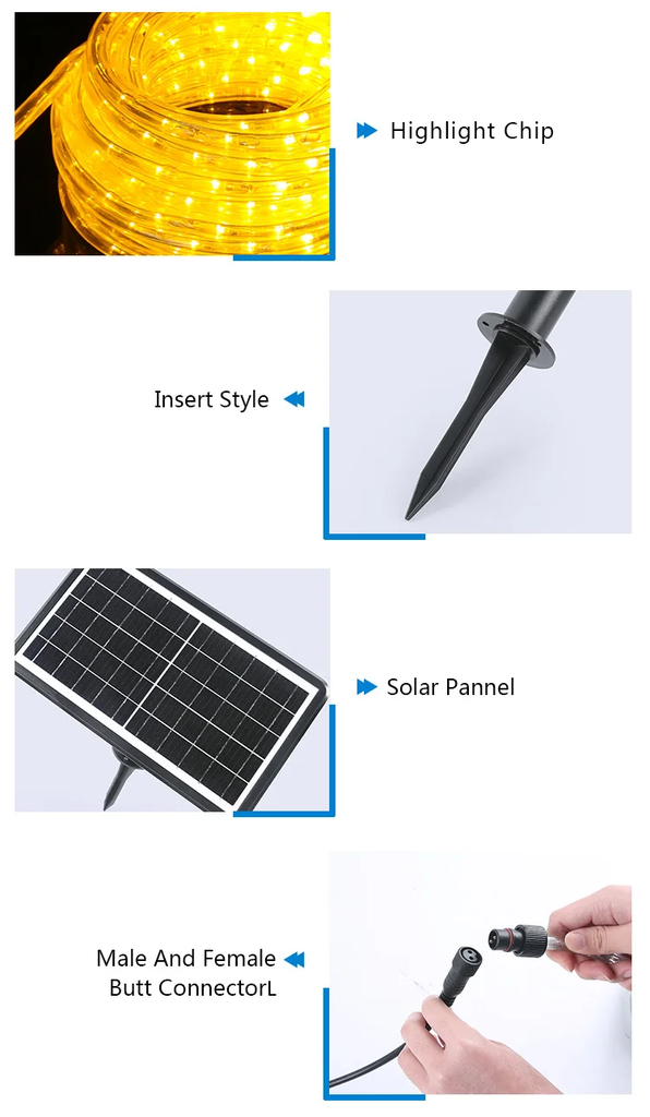 Al-Ghafa lighting strip, 20 meters, yellow color