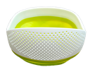 Silicone Dish with Collapsible Strainer Multi Colors
